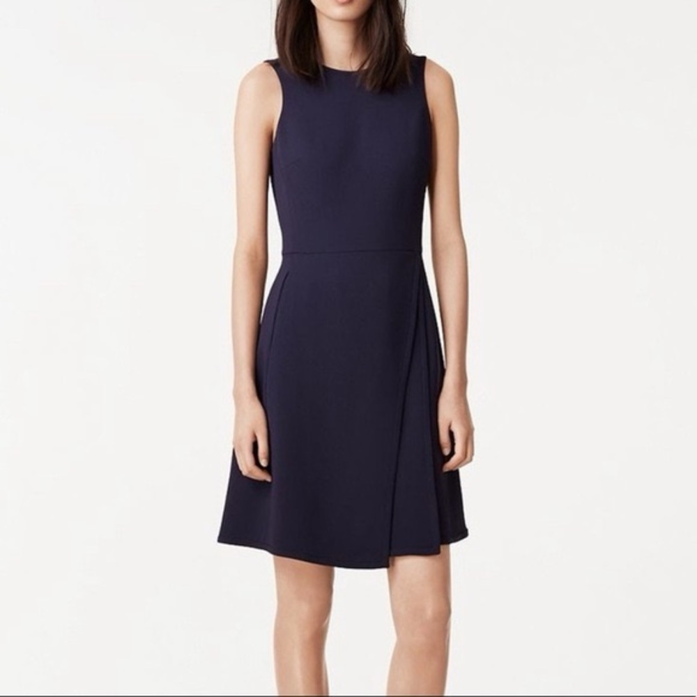 Tory Burch Navy Erin Crepe Dress Size 6